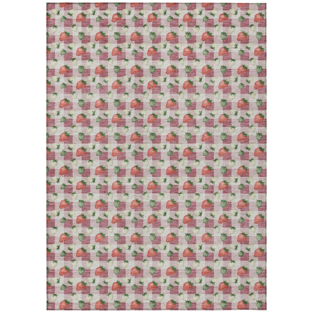 10' X 14' Blush And Pink Floral Washable Indoor Outdoor Area Rug HomeRoots