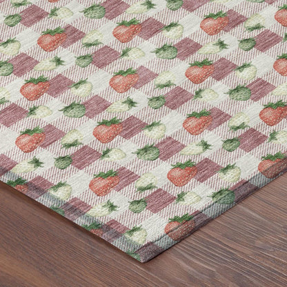 10' X 14' Blush And Pink Floral Washable Indoor Outdoor Area Rug HomeRoots