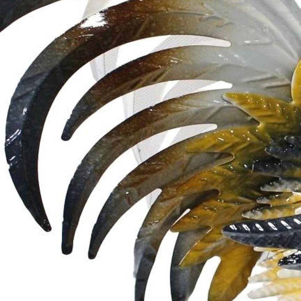 16" Yellow White And Red Metal Birds Garden Accents Accessories — view 2