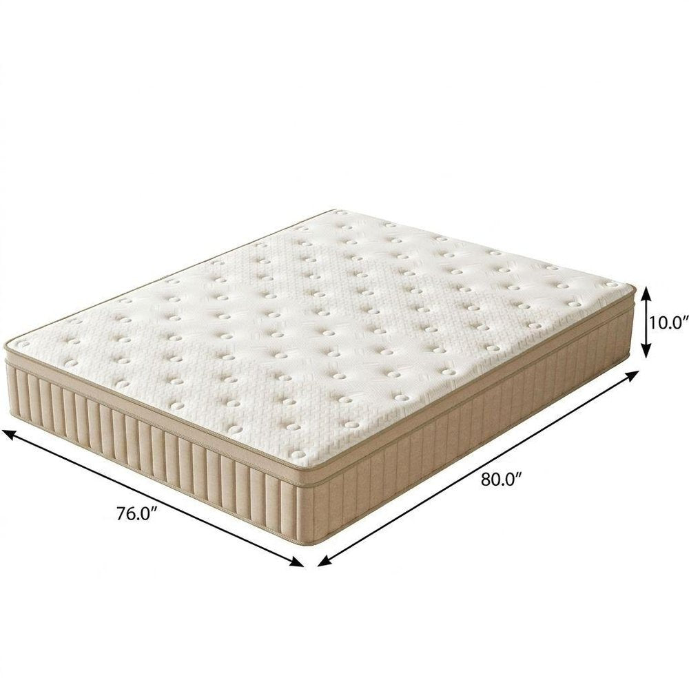 10" Full Double Gel Memory Foam Hybrid Mattress HomeRoots