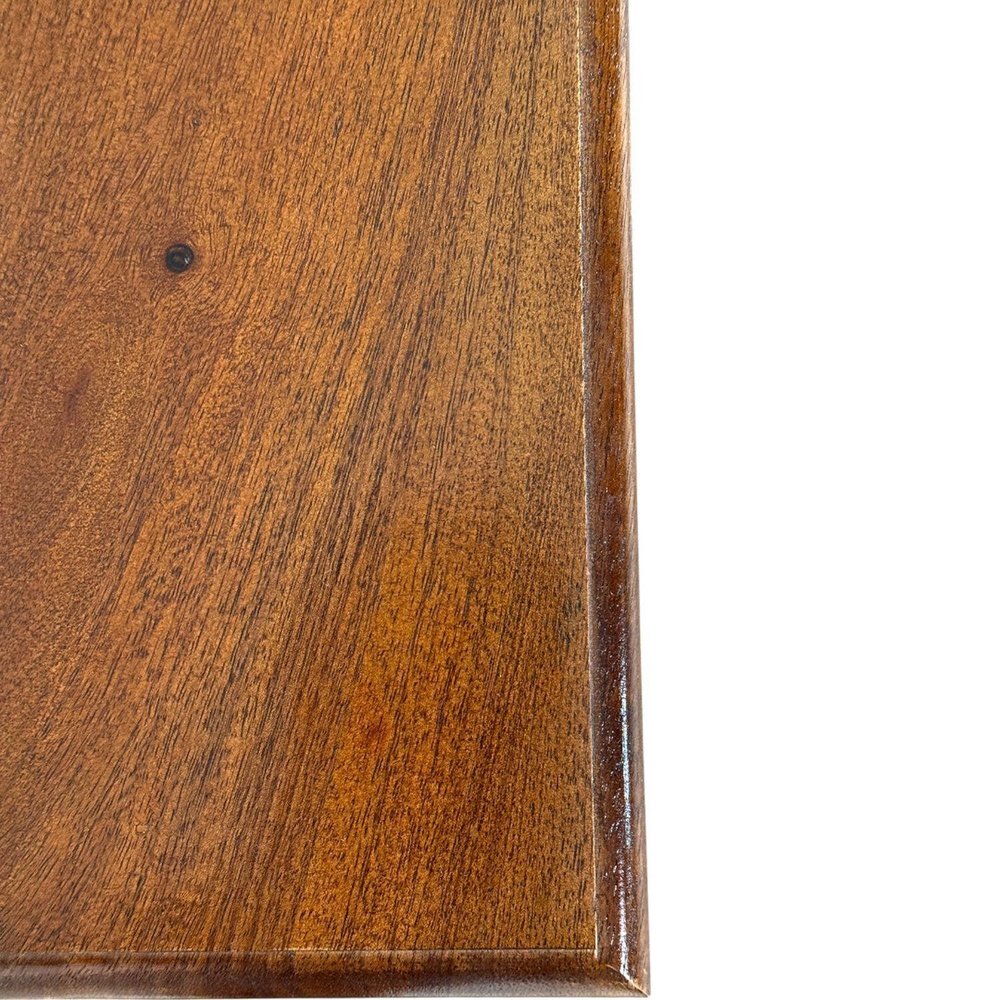 42" Chestnut Solid Wood and Rattan Coffee Table HomeRoots