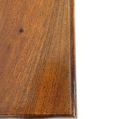 42" Chestnut Solid Wood and Rattan Coffee Table HomeRoots
