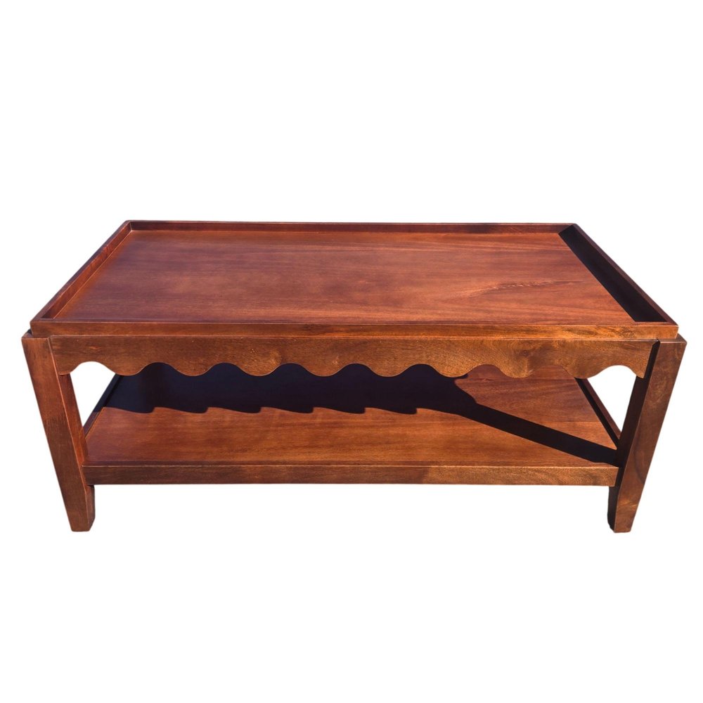 48" Chestnut Solid Wood Coffee Table HomeRoots