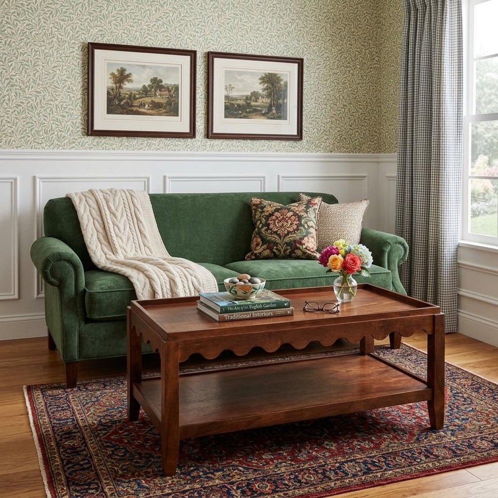 48" Chestnut Solid Wood Coffee Table — view 7