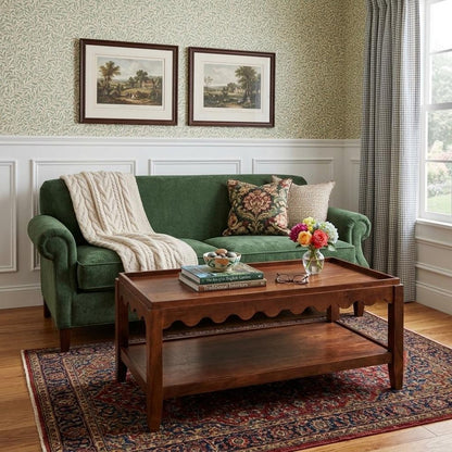 48" Chestnut Solid Wood Coffee Table