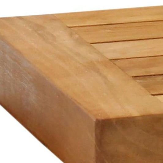 12" Brown Solid Wood Wall Mounted Floating Shelf