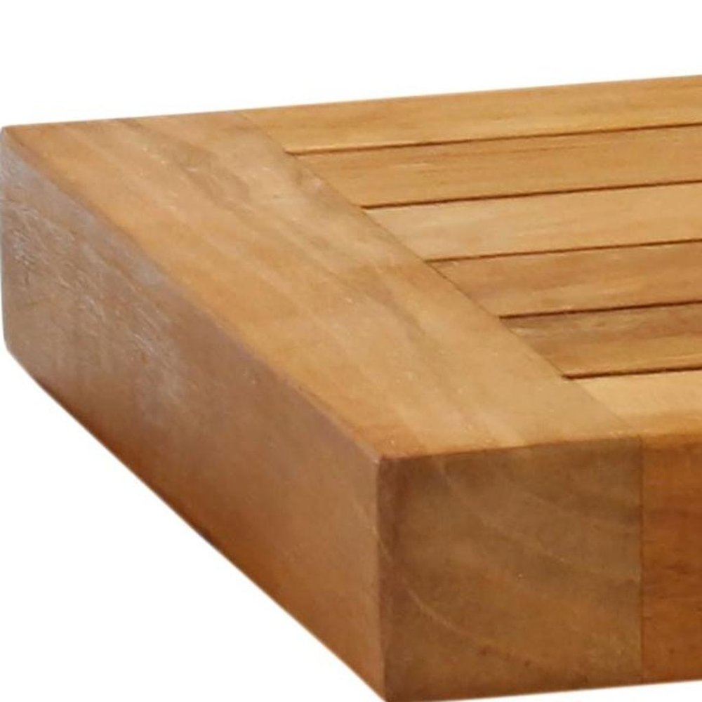 12" Brown Solid Wood Wall Mounted Floating Shelf — view 5