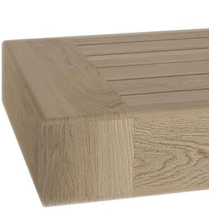 18" Brown Solid Wood Wall Mounted Floating Shelf HomeRoots