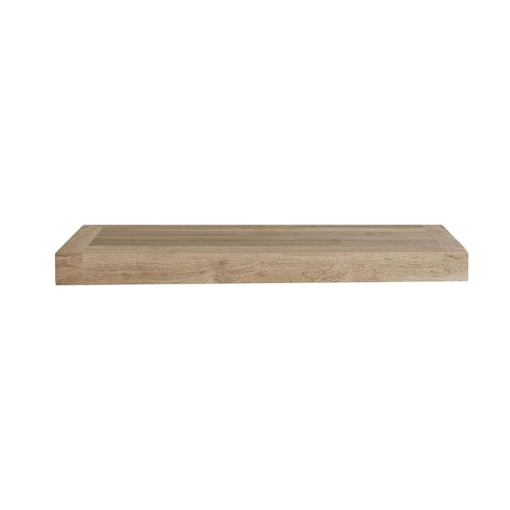 36" Light Gray Solid Wood Wall Mounted Floating Shelf