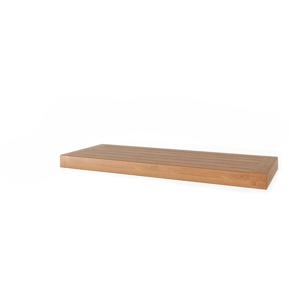 24" Brown Solid Wood Wall Mounted Floating Shelf — view 7