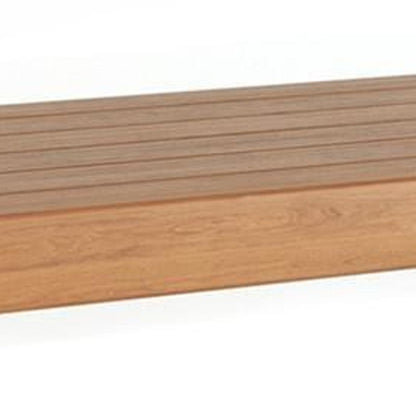 24" Brown Solid Wood Wall Mounted Floating Shelf HomeRoots