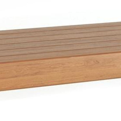 24" Brown Solid Wood Wall Mounted Floating Shelf HomeRoots