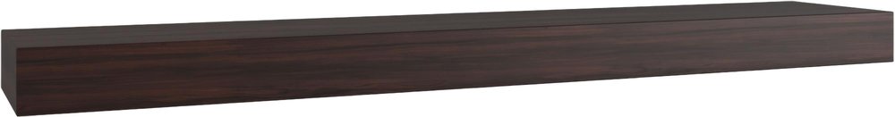 12" Espresso Solid Wood Wall Mounted Floating Shelf — view 22