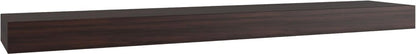 12" Espresso Solid Wood Wall Mounted Floating Shelf HomeRoots