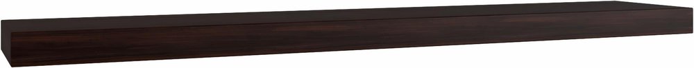 12" Espresso Solid Wood Wall Mounted Floating Shelf — view 10