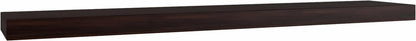 12" Espresso Solid Wood Wall Mounted Floating Shelf HomeRoots