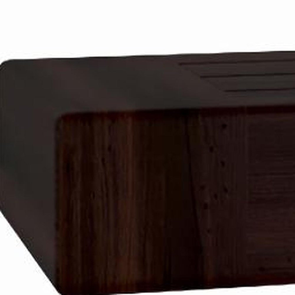 12" Espresso Solid Wood Wall Mounted Floating Shelf — view 10
