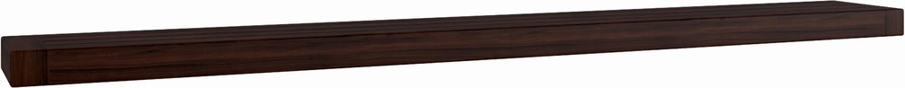 12" Espresso Solid Wood Wall Mounted Floating Shelf — view 15