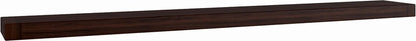 12" Espresso Solid Wood Wall Mounted Floating Shelf HomeRoots