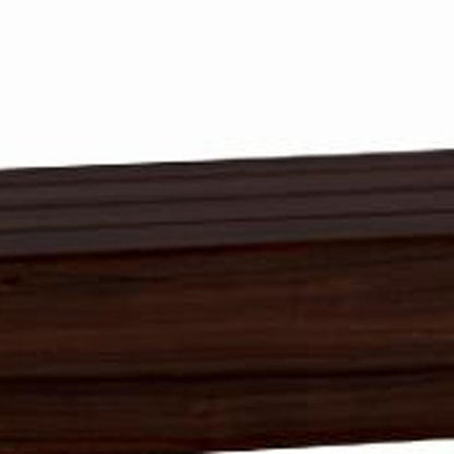 12" Espresso Solid Wood Wall Mounted Floating Shelf HomeRoots