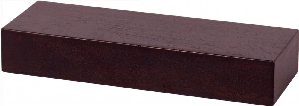 24" Espresso Solid Wood Wall Mounted Floating Shelf