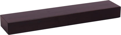 12" Espresso Solid Wood Wall Mounted Floating Shelf HomeRoots