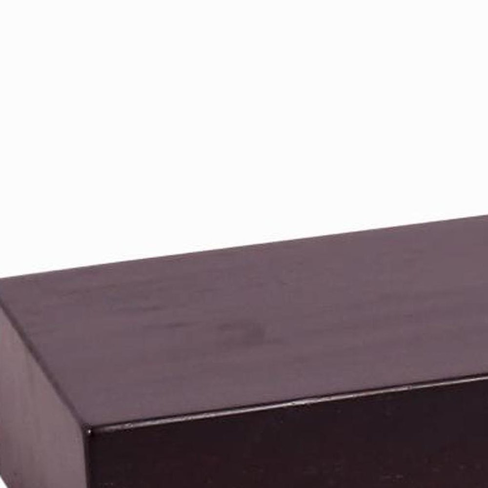 12" Espresso Solid Wood Wall Mounted Floating Shelf — view 19