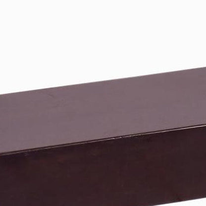 12" Espresso Solid Wood Wall Mounted Floating Shelf HomeRoots