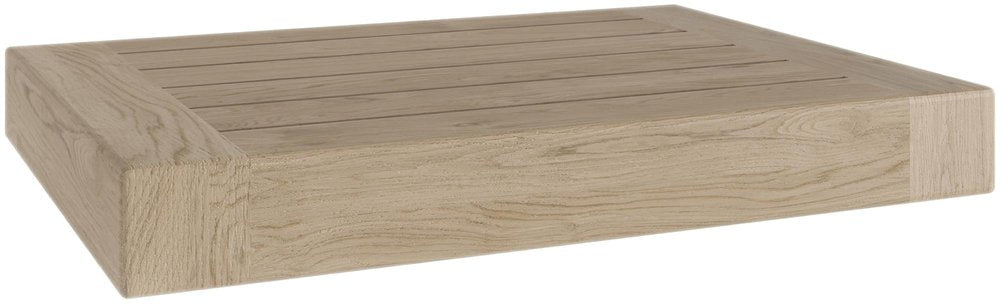 12" Brown Solid Wood Wall Mounted Floating Shelf — view 2
