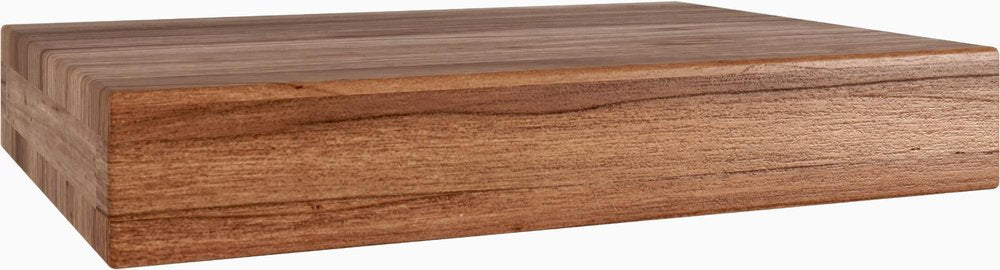 12" Brown Solid Wood Wall Mounted Floating Shelf HomeRoots