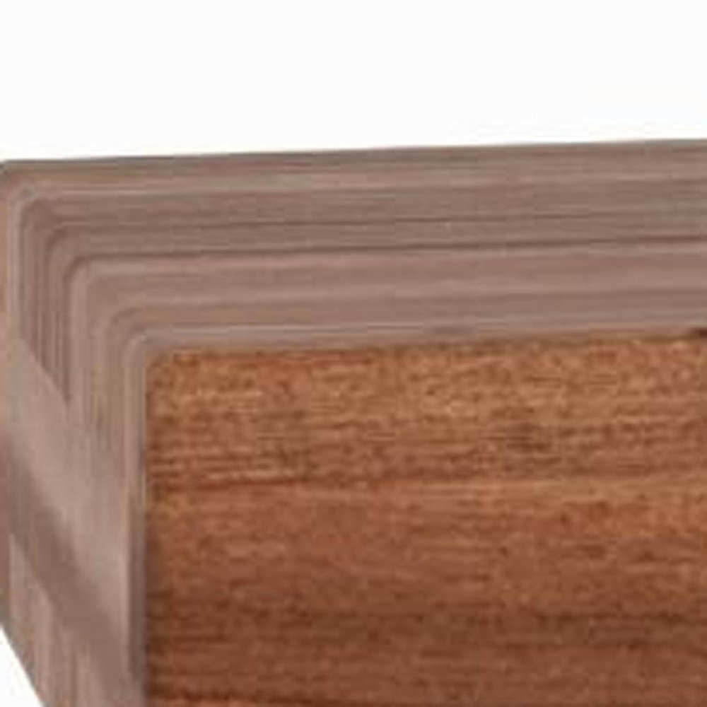 12" Brown Solid Wood Wall Mounted Floating Shelf — view 11