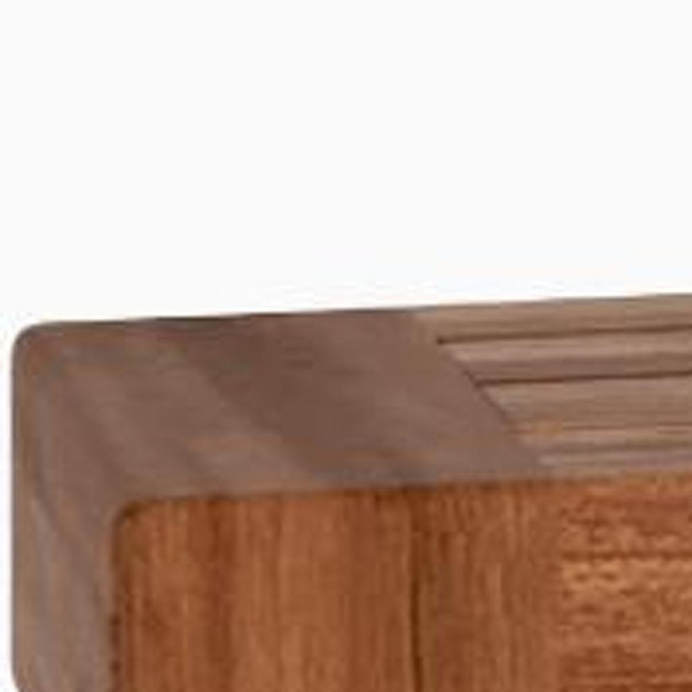 36" Brown Solid Wood Wall Mounted Floating Shelf HomeRoots