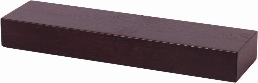 12" Espresso Solid Wood Wall Mounted Floating Shelf — view 28