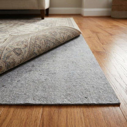 10' x 13' Gray And Black Non Slip Rug Pad HomeRoots