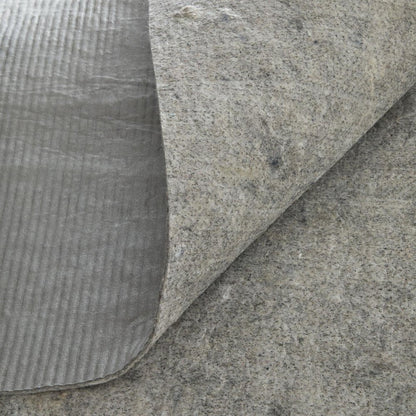 12' x 15' Gray And Black Non Slip Rug Pad HomeRoots