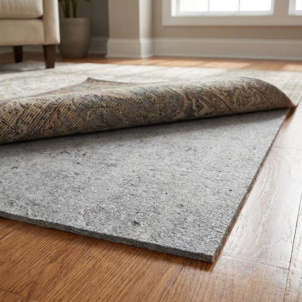 2' x 4' Gray And Black Non Slip Rug Pad — view 1