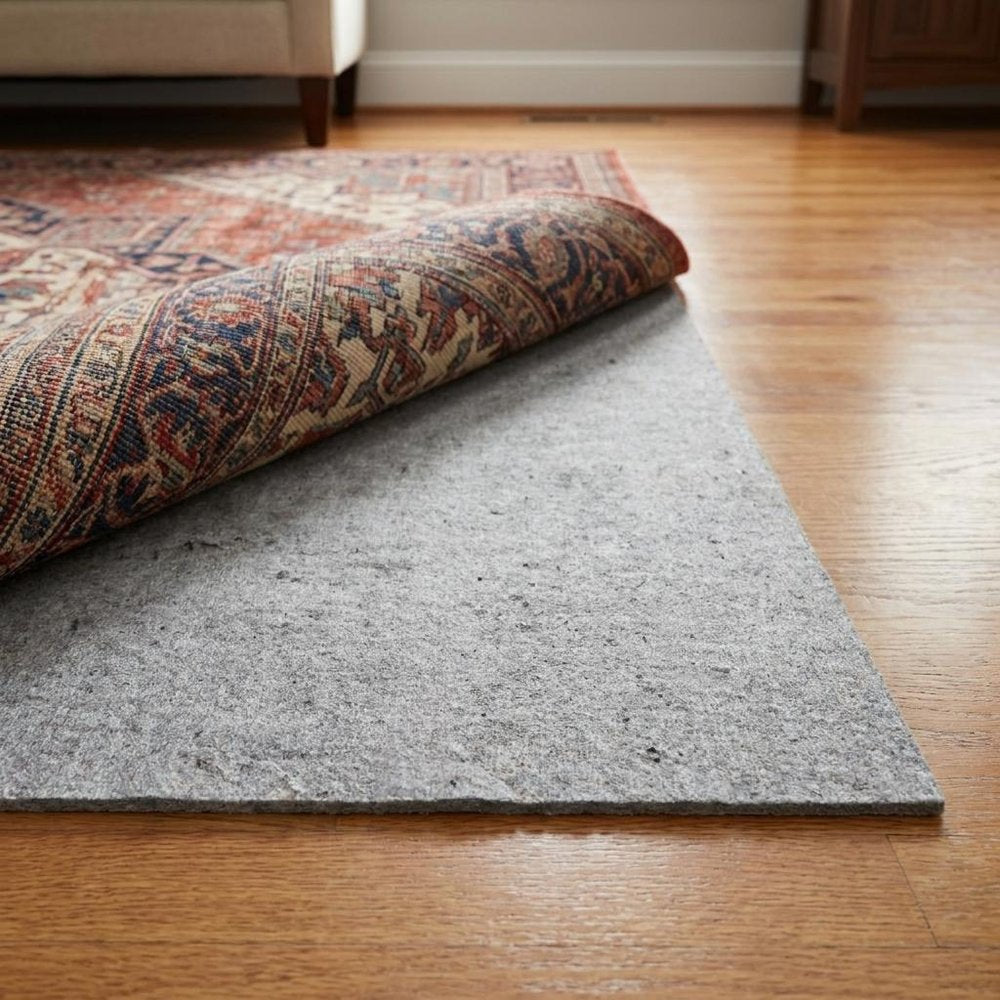 4' x 6' Gray And Black Non Slip Rug Pad HomeRoots