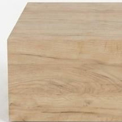 Set of Two 16" Oak Wood One Drawer Floating Nightstand HomeRoots
