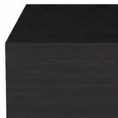 Set of Two 16" Oak Wood One Drawer Floating Nightstand HomeRoots