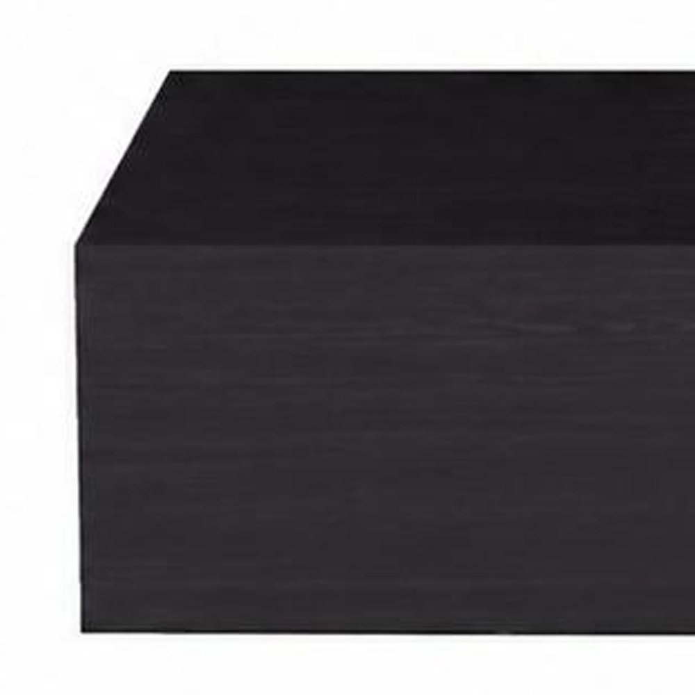 Set of Two 16" Oak Wood One Drawer Floating Nightstand HomeRoots