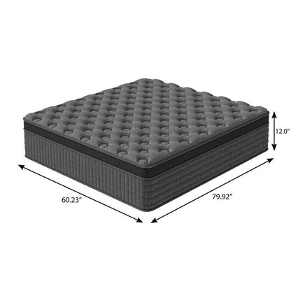 12" Full Double Lumbar Support Memory Foam Hybrid Mattress