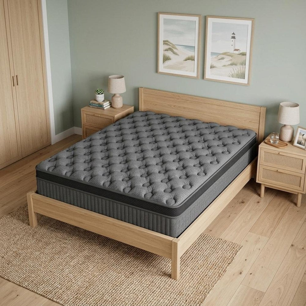 12" Full Double Lumbar Support Memory Foam Hybrid Mattress