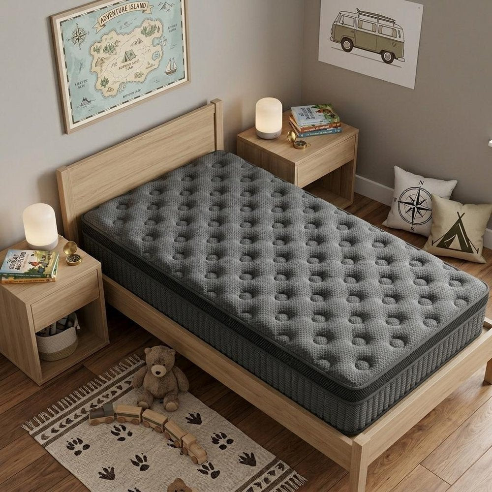 14" Queen Lumbar Support Memory Foam Hybrid Mattress