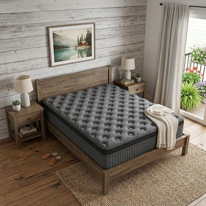 14" Queen Lumbar Support Memory Foam Hybrid Mattress