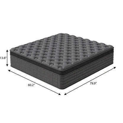 14" Queen Lumbar Support Memory Foam Hybrid Mattress