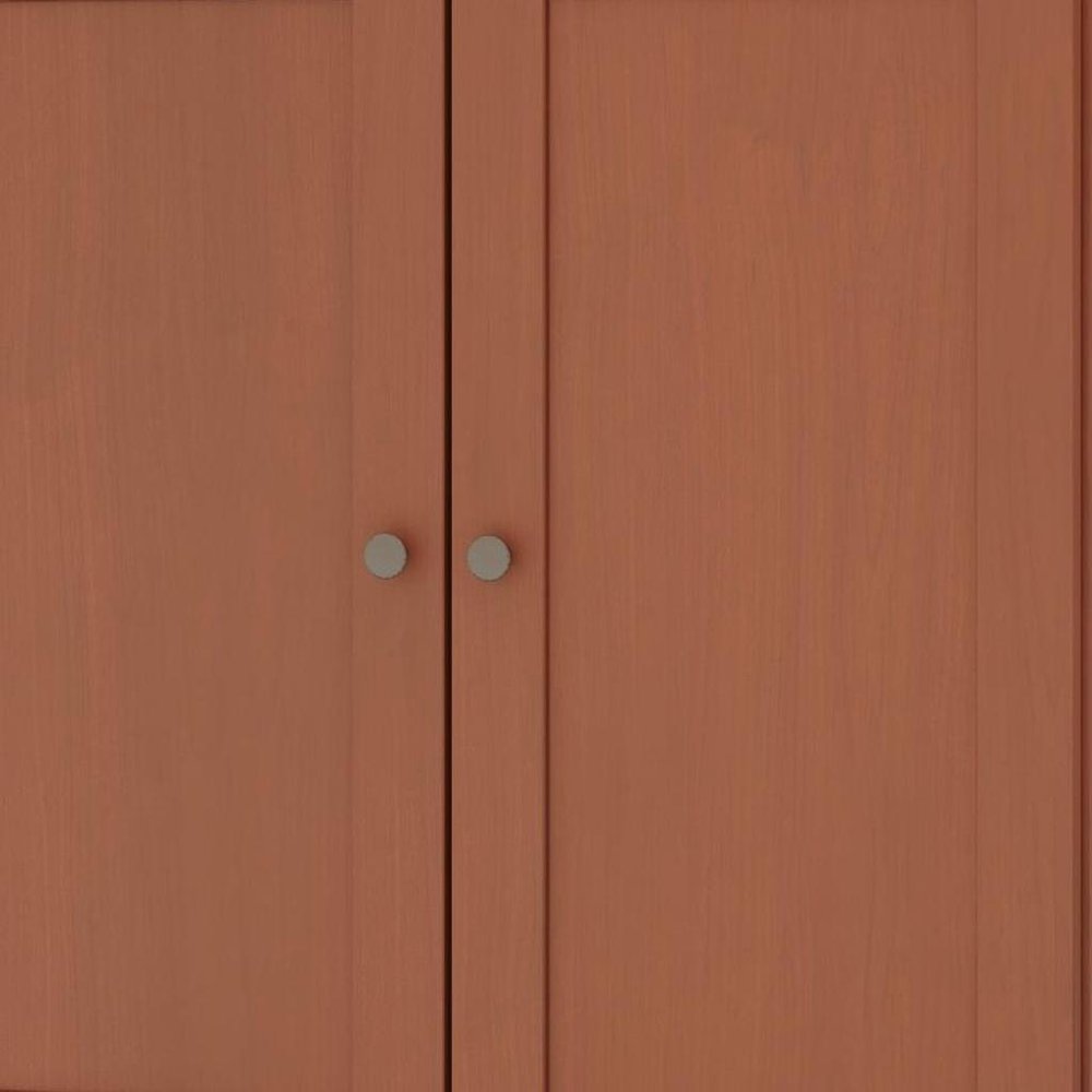 32" White Solid Wood Shaker Style Double Door Linen Cabinet HomeRoots