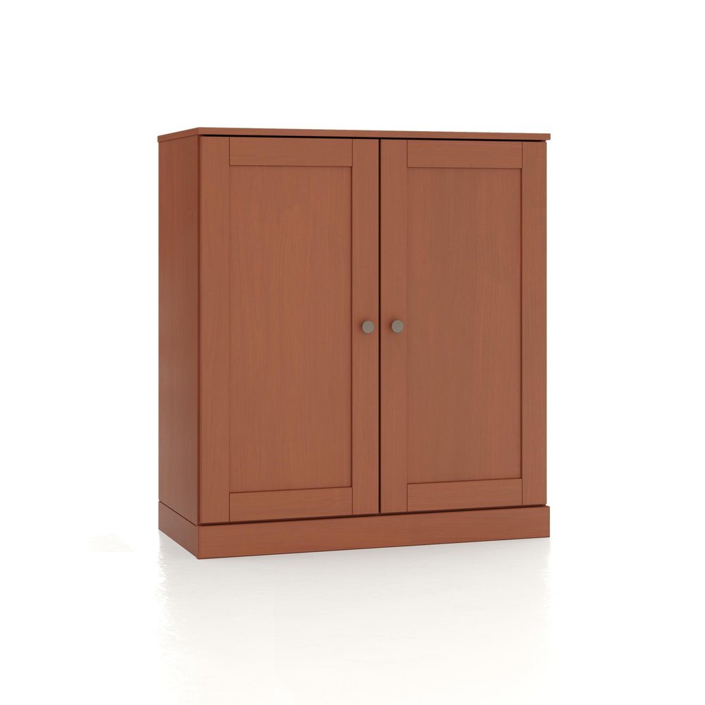 32" White Solid Wood Shaker Style Double Door Linen Cabinet — view 9
