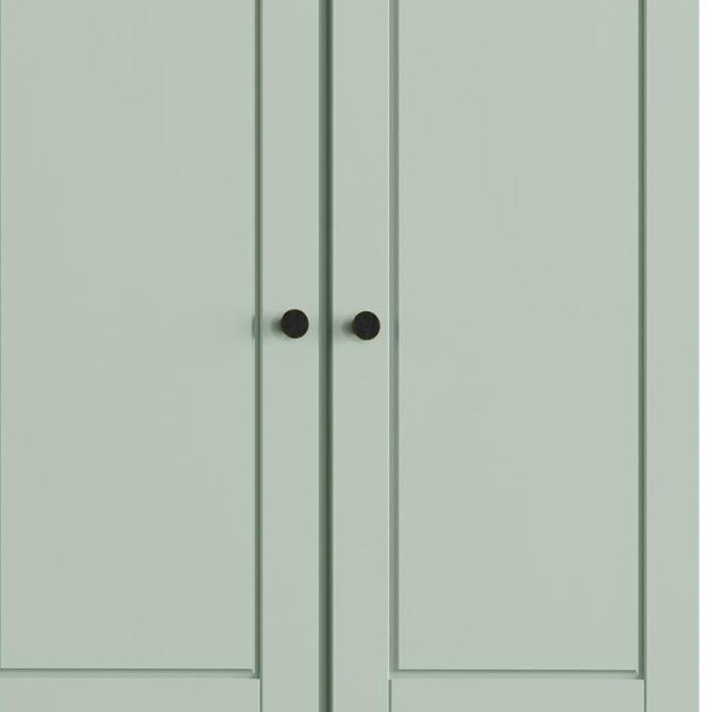 32" Sage Solid Wood Four Door Linen Cabinet — view 3