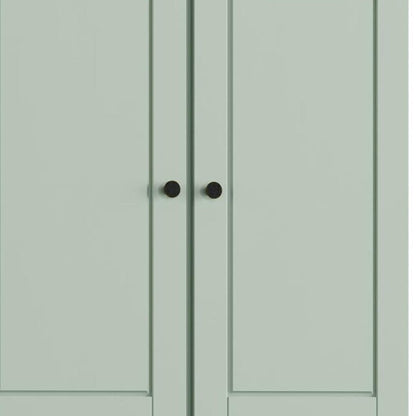 32" Sage Solid Wood Four Door Linen Cabinet
