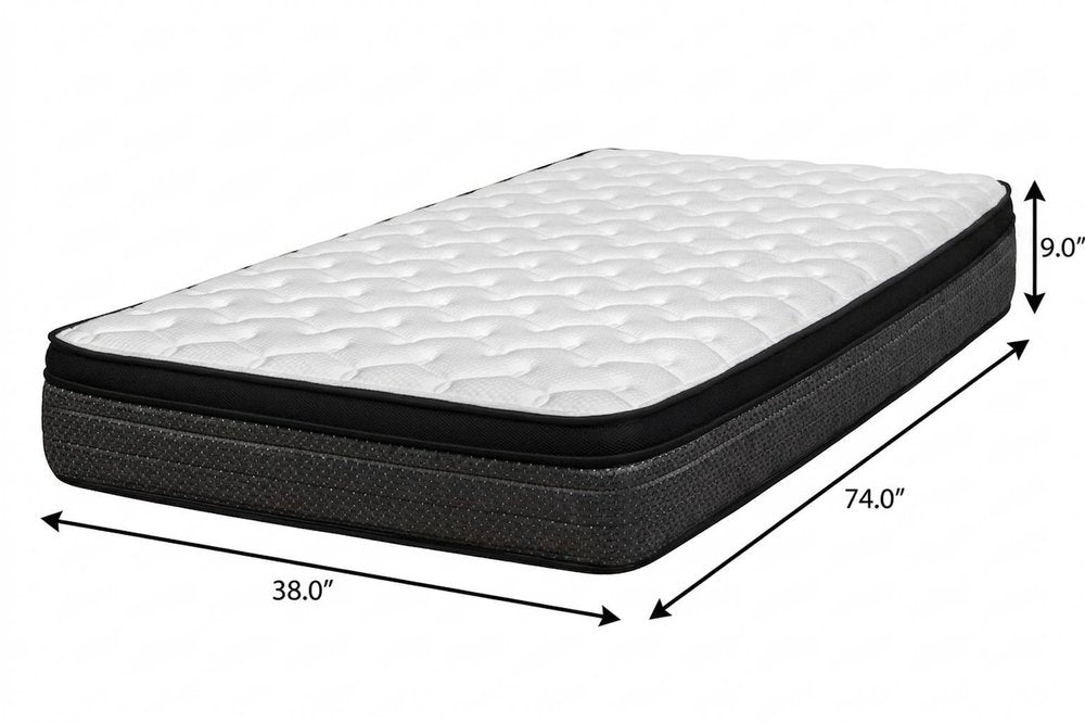 9" California King Foam Medium Euro Top Foam Mattress HomeRoots